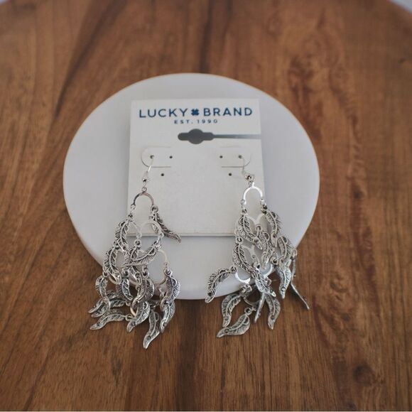 Lucky Brand Feather earrings - Picture 1 of 6